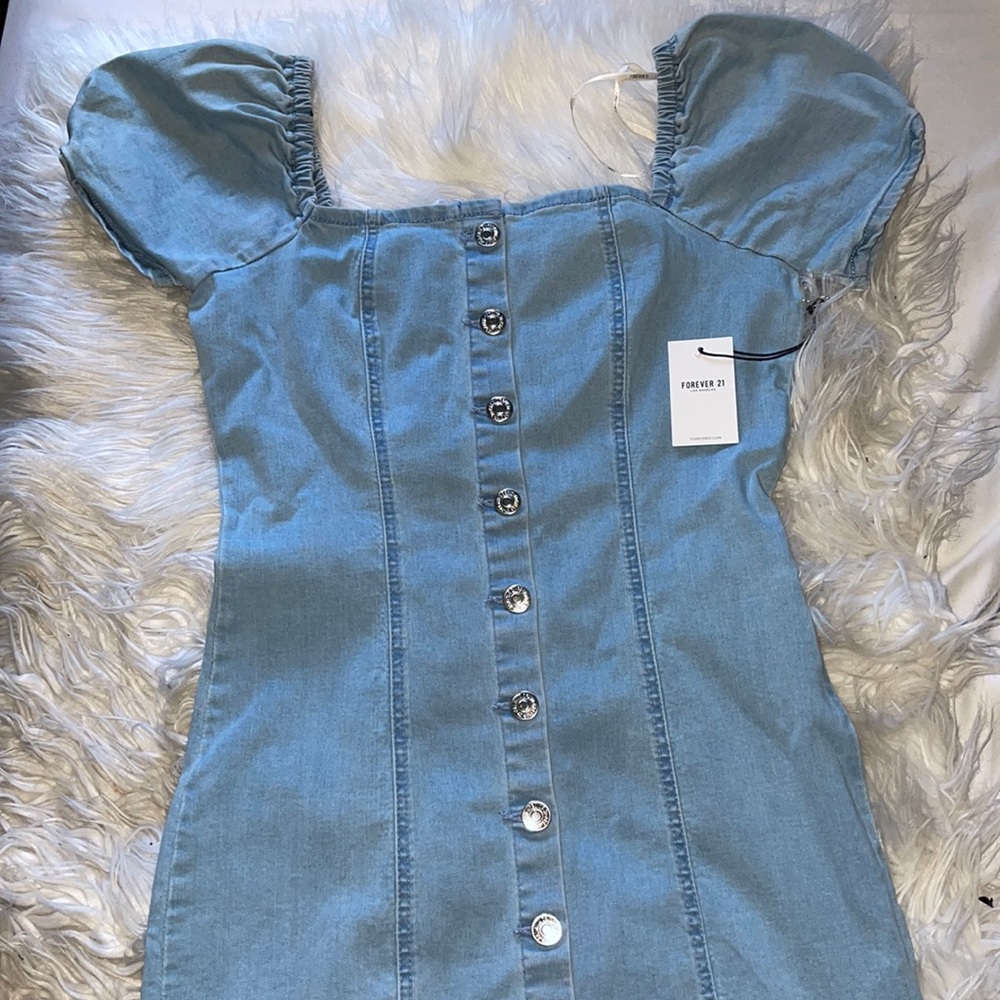 Forever 21 Denim Woven Dress